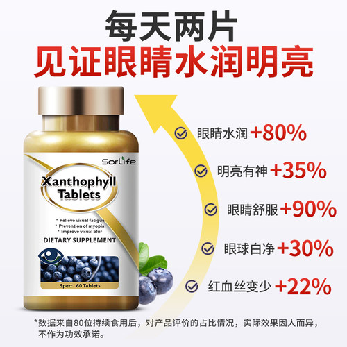 SorLife 叶黄素护眼片60粒