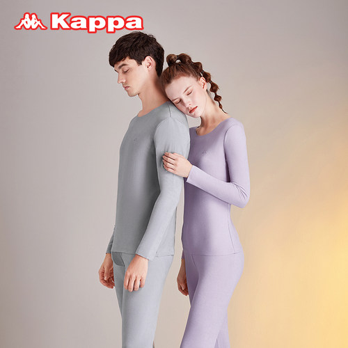 Kappa背靠背KP2C0506 卡帕 男女玻尿酸阳离子保暖内衣套装