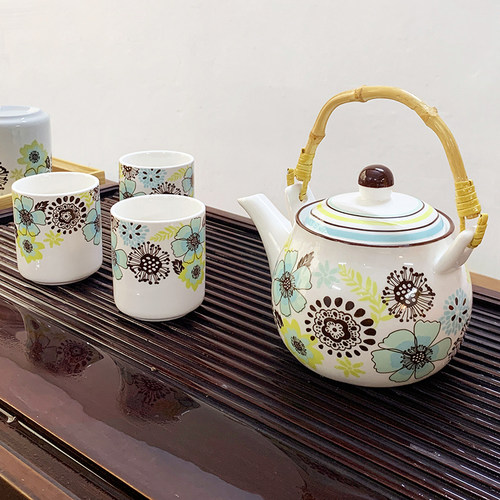 Cheng’S 精美陶瓷茶壶套装 1壶4杯