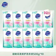 超能 花漾柔护洗衣液500g*10袋